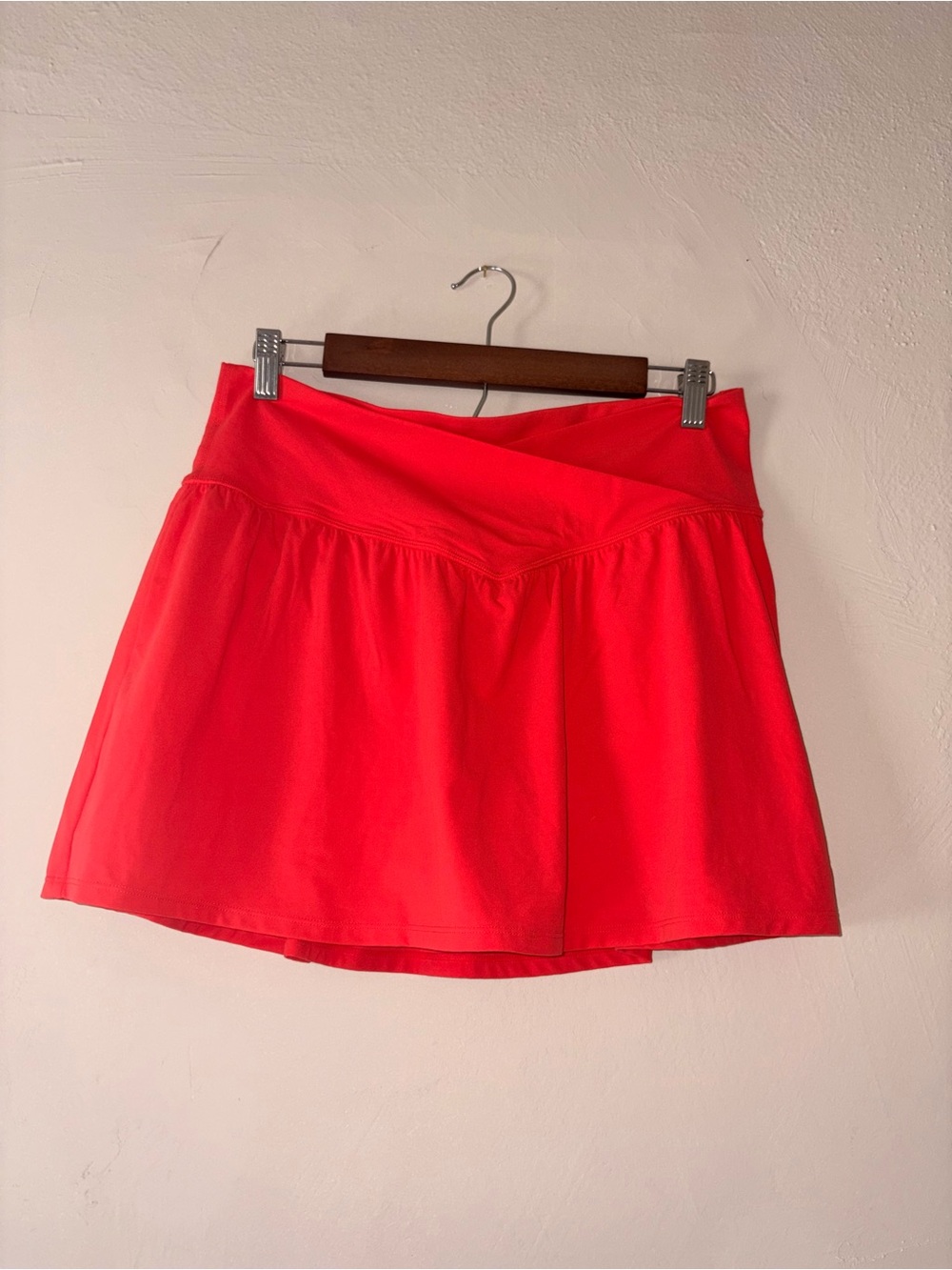 Joy Lab neon red mini athletic skirt skort L